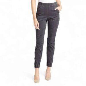 SPANX Stretch Twill Cargo Jogger Pants in Washed Black size Medium